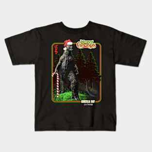 Godzilla christmas Kids T-Shirt